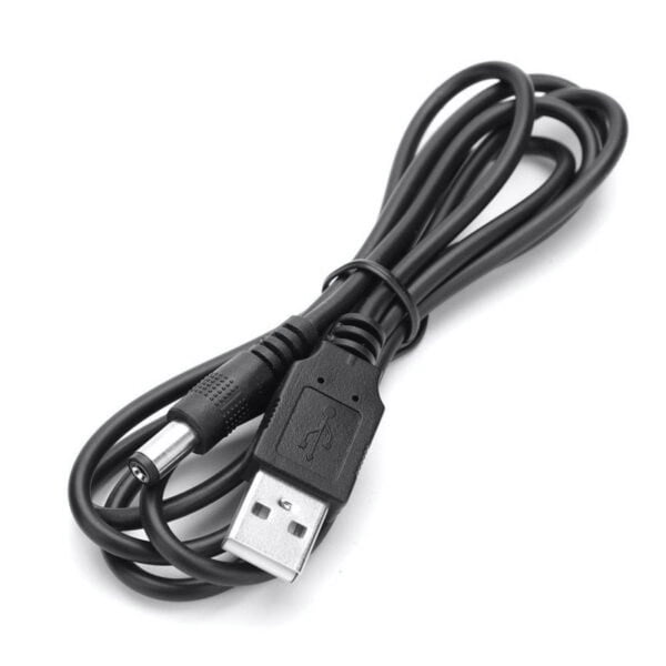 Cablu Alimentare cu Usb Tata la DC Tata 2,1MM / 0,6M