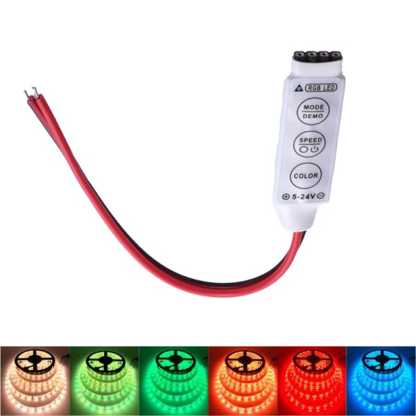 Mini-Controller Banda Led RGB, Fire