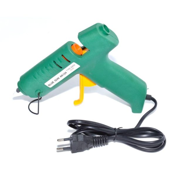 Pistol de Lipit pentru Bara Silicon 11mm, Putere 60W-100W, Verde/Portocaliu