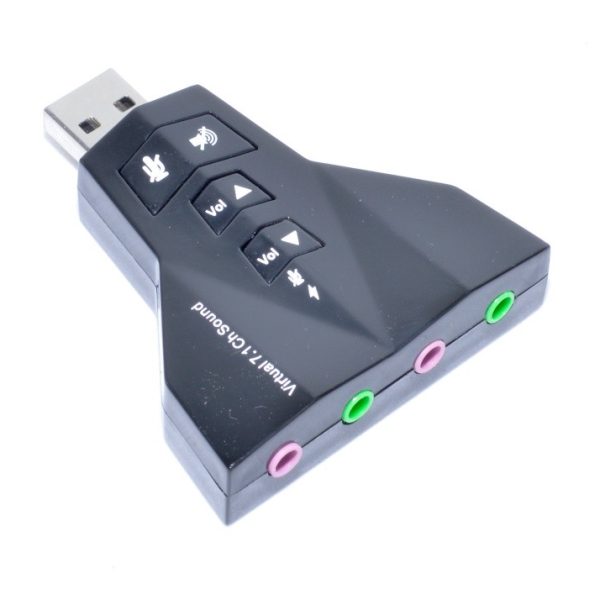 Placa de Sunet pe USB , Dubla 7 in 1