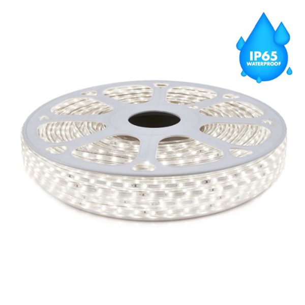 Banda LED 12V, Exterior IP65, 120 LED/m SMD2835, Alb-Rece, Rola 5 metri, ElectroAZ