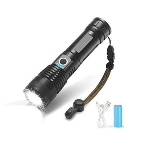 Lanterna Profesionala XH71 P50, 2000 Lumeni, Zoom, USB, Acumulator Inclus