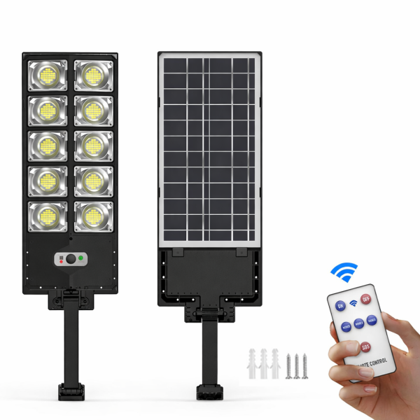 Lampa Solara Stradala LED 150W, Senzor Miscare, Telecomanda