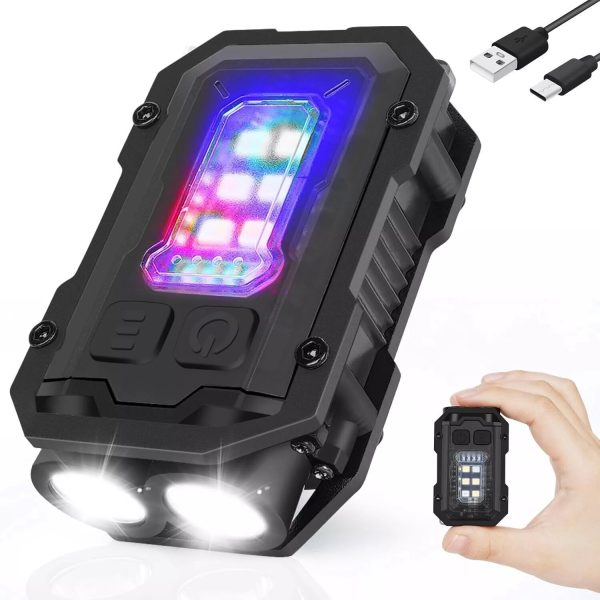 Lanterna Multifunctionala, ABS, Prindere Curea si Breloc - ABS