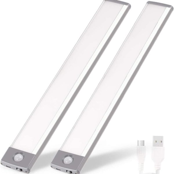 Lampa LED cu Senzor de Miscare, Incarcare USB, Fixare Magnetica