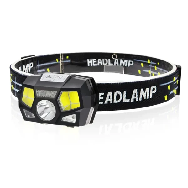 Lanterna Frontala LED Profesionala cu Senzor si Incarcare USB